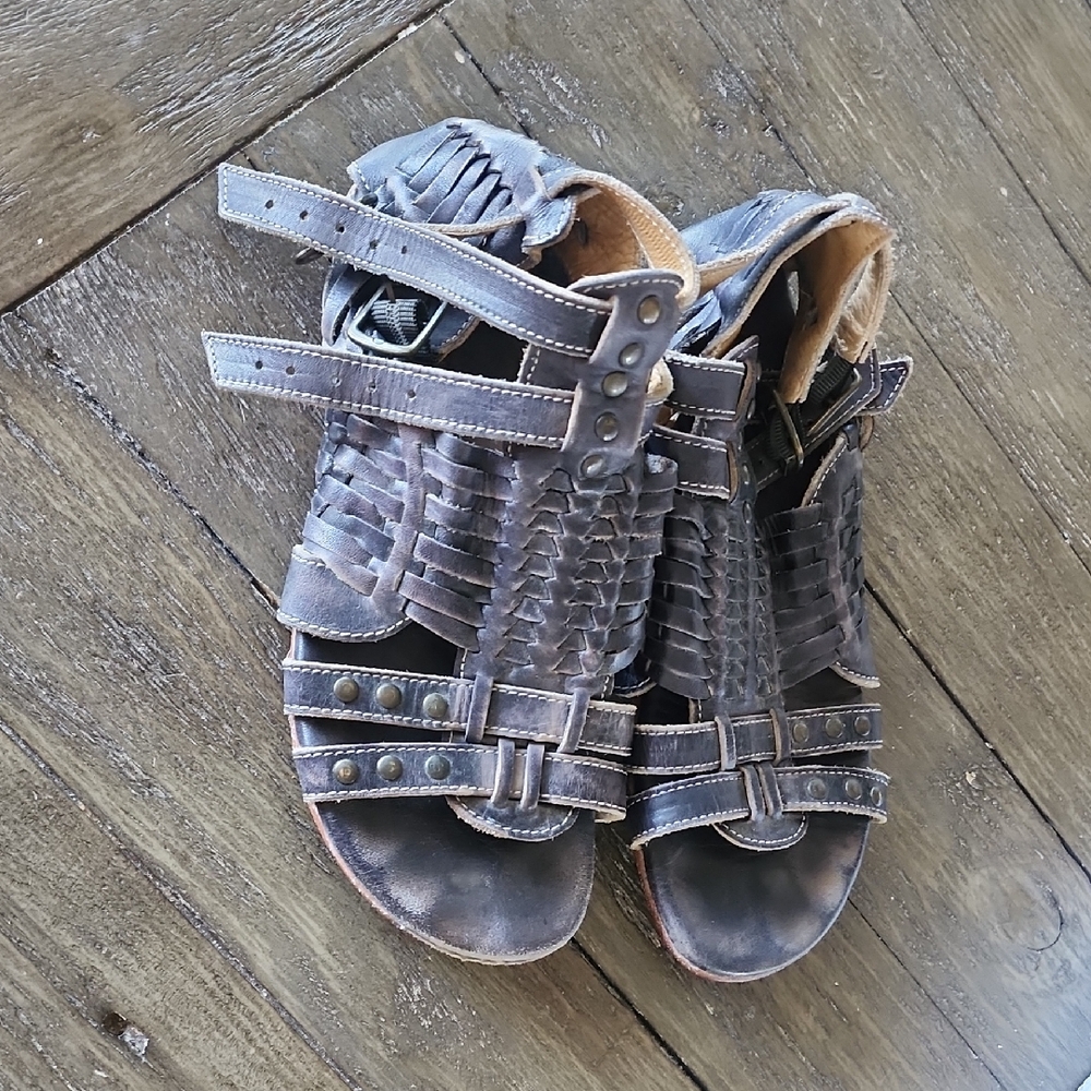 BED|STU Brown Leather Sandals